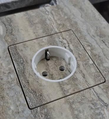 Изоляциялык материалдар: Розетки, выключатели, кнопки инсталляции из керамогранита на заказ — 3