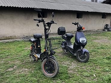 машина электрическая: Электроскутеры (2 шт.) для города и дачи 1) Электровелосипед-скутер — 2