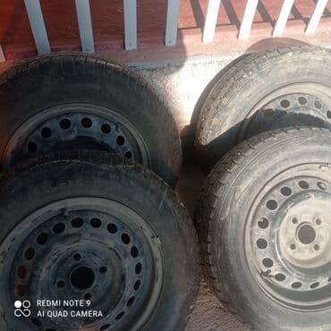 шины для погрузчиков: Колеса в сборе 170 / 70 / R 14, Зима, Б/у, Легковые, Железные, отверстий - 4 — 2