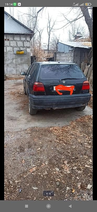 сиз 82 1: Volkswagen Golf: 1993 г., 1.6 л, Кол менен иштөөчү, Бензин, Хетчбек — 3