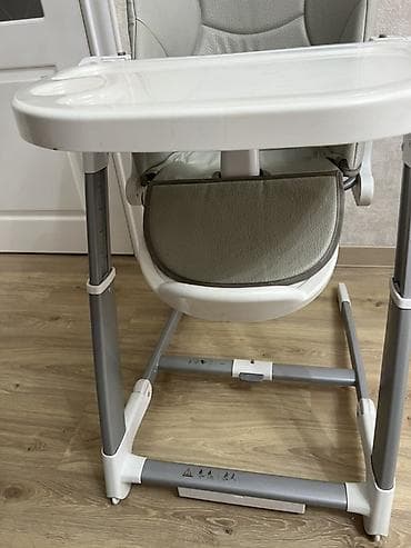 small table: Стульчик для кормления, Другой бренд, Металл, Другой вид, цвет - Серый — 2