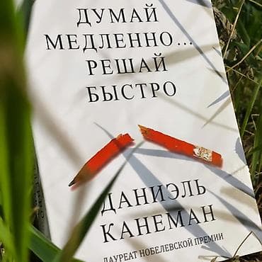 китеп текче: Книга: «Думай медленно… решай быстро» Автор: Даниэль Канеман Отличная — 2