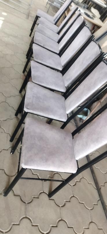 small table: Стул для кафе, ресторанов, Железо, цвет - Серый — 2