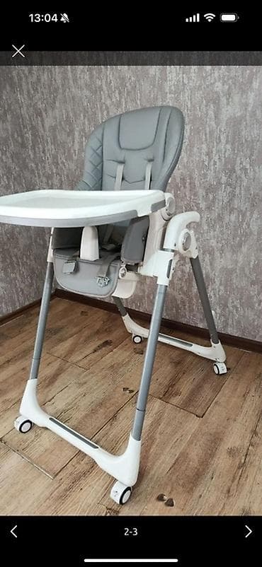 корзинка: Стульчик для кормления, Другой бренд, Пластик, Другой вид, цвет - Серый — 2