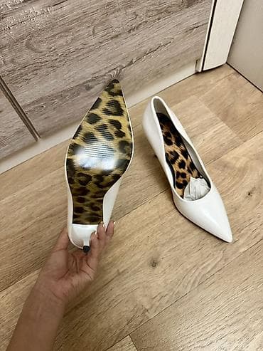 leopard 5: Срочно Продаю НОВЫЕ Лодочки-туфли на шпильке, глянцевая лаковая кожа — 3