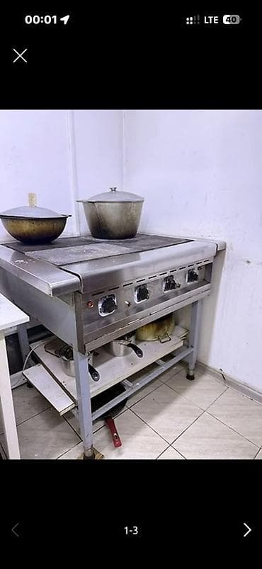 варочные котлы: Промышленная электрическая плита с чугунной варочной поверхностью и — 2