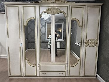 шкваф: Классический пятистворчатый шкаф-купе/распашной для спальни с — 1
