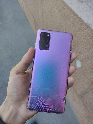 Samsung Galaxy S20 Plus, Б/у, 128 ГБ, цвет - Фиолетовый, 2 SIM