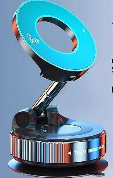 Техника и электроника: Магнитный держатель для смартфона с вакуумной присоской и складной — 1