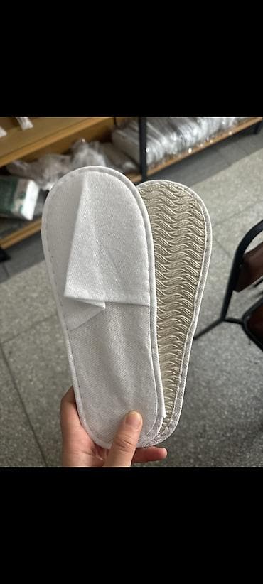 обувь 43 размер: Домашние тапочки, 43, Новый, цвет - Белый, Самовывоз — 4