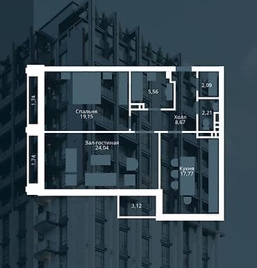 Недвижимость: 3 комнаты, 123 м², Элитка, 3 этаж, ПСО (под самоотделку) — 3
