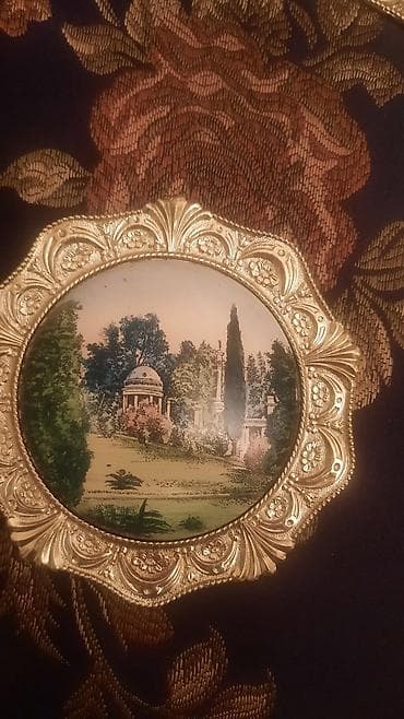 Другой декор и предметы интерьера: Набор декоративных настенных тарелок с видами классических парков и — 3