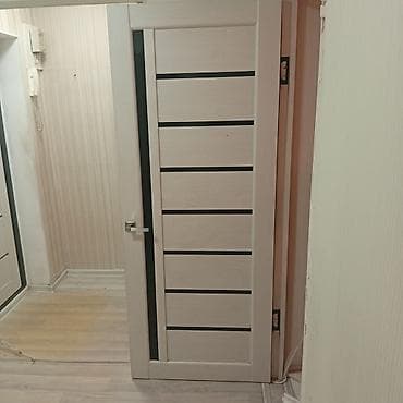 шкафы на балкон: Межкомнатная дверь, распашная, с современным горизонтальным раскладом — 2