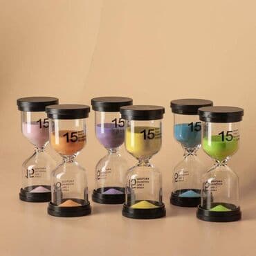 песочный часы: Песочные часы 10-15 минут Настольные песочные часы с блестящим — 1