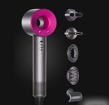 Тигүүчү машиналар: 💨 Фен для волос Super Hair Dryer (5 насадок, профессиональный) Мощный — 2