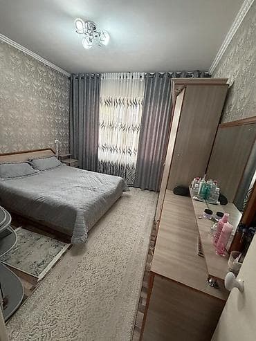 бишкек жилье аренда: 2 комнаты, 50 м², 105 серия, 3 этаж, Евроремонт — 4