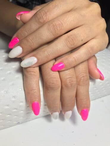 Паркет: Шеллак 
Наращивание ногтей 
Оплата за материал — 2