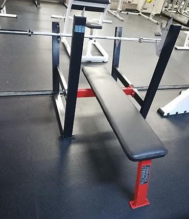 Зимний спорт: Скамья для жима лёжа со стойками под штангу - Профессиональная рамная — 3