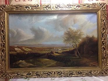 Аңчылык жана балык уулоо: Антикварная картина Голландия 17 век холст масло,краски — 2