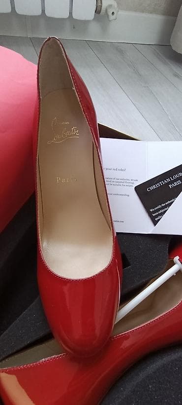 туфли лабутены мужские: Туфли, 36, Christian Louboutin, Новый, цвет - Красный, Самовывоз — 10