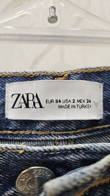 купить сумку шанель оригинал бу: Классные фирменные женские джинсы, 3 пары разного кроя, ZARA — 4