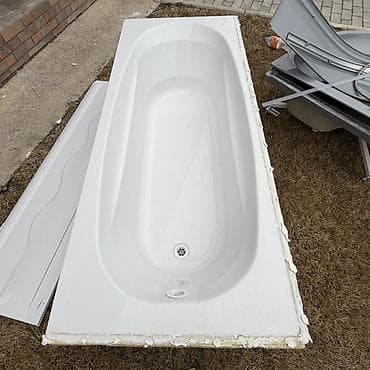 стильные картины для интерьера: Акриловая ванна прямоугольная с каркасом - Материал: акрил. - Форма — 2