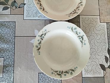 посуда япония: Продается тарелки фарфор в количестве 3 штуки, диаметр около 23–24 см — 2