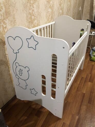 стульчик для новорожденных 3 в 1: Детская кроватка (манеж) Снизу выдвигается ящик для вещей Есть — 2