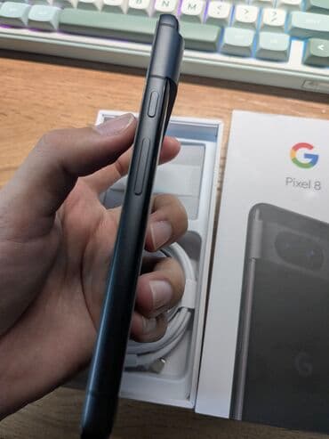 купить пиксель 5: Google Pixel 8, Колдонулган, 128 ГБ, түсү - Кара, eSIM — 6