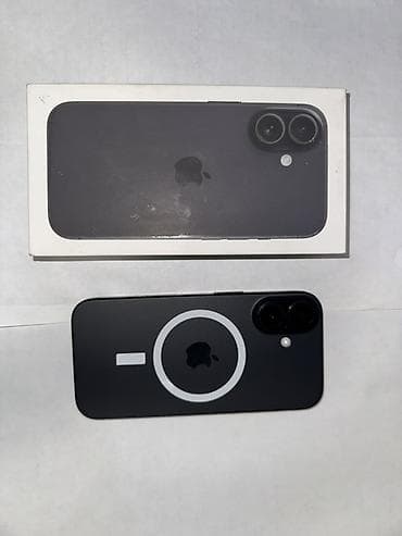 режим 12 с: IPhone 16, Б/у, 256 ГБ, Черный, Зарядное устройство, 91 % — 5