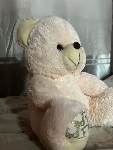 развивающие игрушки ручной работы: Милый розовый Медведь 🐻😍 - Цвет: светло-бежевый/кремовый. - Материал — 2