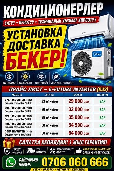 midea s8: Сплит-система, Midea, 20-25 м², Инверторный — 1