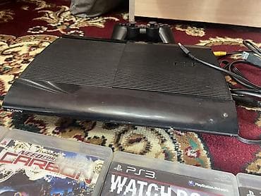 Видео оюндар жана приставкалар: PlayStation 3 Super Slim (черная) Комплектация: - консоль PS3 Super — 4