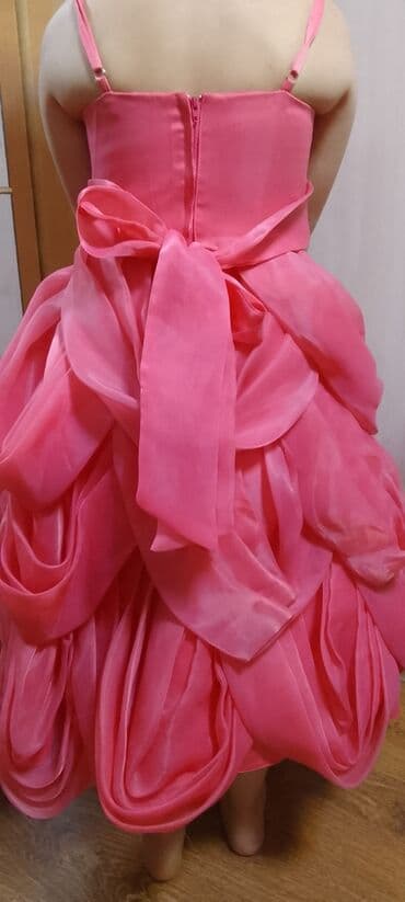 джинсовое платье турция большого размера: Детское платье, цвет - Розовый, Б/у — 2