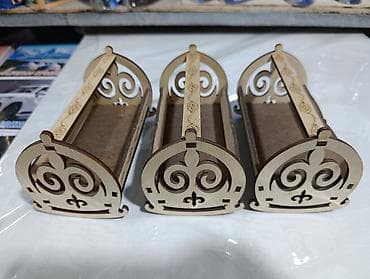 coffee table: Декоративный Бешик - Материал: шлифованная фанера лазерной резки. - — 5