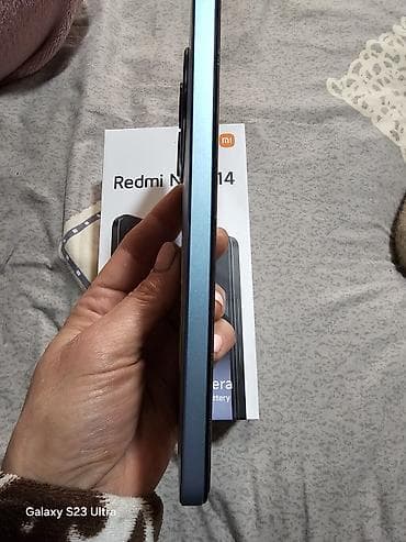 Redmi, Redmi Note 14, Б/у, 128 ГБ, цвет - Голубой, 2 SIM