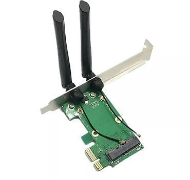 W Fi адаптер Pci wi-fi 2х антенный новый, в наличии 2шт цена указана