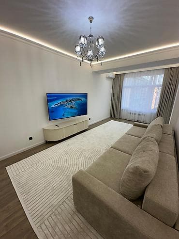 квартира без мебел: 2 комнаты, 62 м², Индивидуалка, 6 этаж, Дизайнерский ремонт — 1