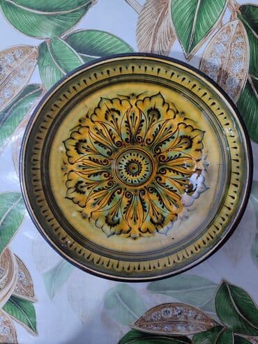 буу плита: Продаётся ляган старинная декаративная блюдо с ручной росписью — 2
