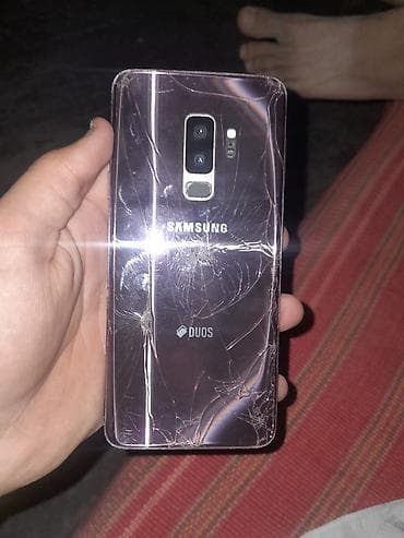 Samsung Galaxy S9 Plus, Б/у, 64 ГБ, цвет - Фиолетовый, 2 SIM