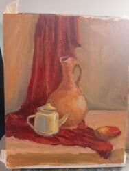 жаны жылдык картинка: Живопись на картоне, авторская работа художника Умар Раджабов, вместе — 3