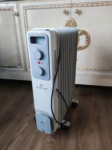 энергосберегающий обогреватель: Масляный обогреватель Кол-во секций: 10 и более, Быстрый нагрев, Встроенный вентилятор, Несколько режимов мощности — 6