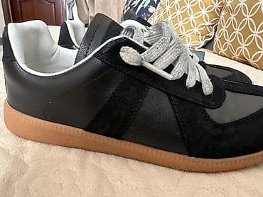 кожаные бу: Мужские кроссовки, 39, Maison Martin Margiela, Б/у, цвет - Черный — 1