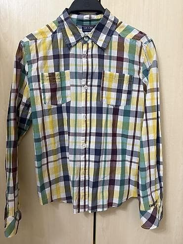 hm kids: 1. Рубашка в клетку H&M, подростковая на рост 164 см. Новая. - — 4