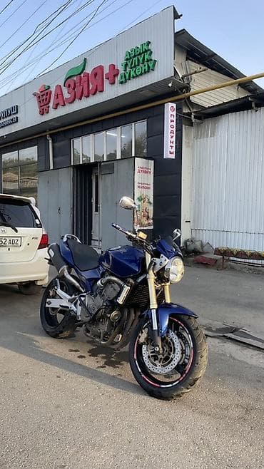 Транспорт: Honda CB600F Hornet, синий дорожный нейкед. - Двигатель: рядный — 2