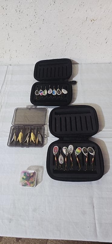 бесплатная рыбалка в бишкеке: Продаю блесна (новые)один комплект с сумочкой 1000 сомов — 1