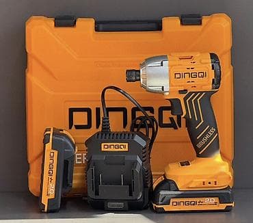Крепежные инструменты: Аккумуляторный ударный гайтоверт DINGQI (бесщеточный) Комплектация — 1