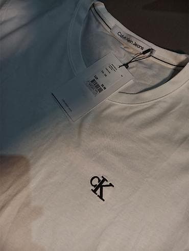 classic: Мужская футболка, M, Calvin Klein, Новый, цвет - Синий, Бесплатная доставка — 7