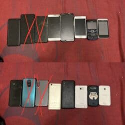 режим 9 с: Лот из 8 мобильных телефонов/корпусов для запчастей и восстановления — 1
