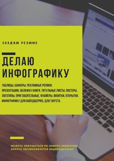 рамка для рекламных баннеров: Услуги графического дизайна! РЕЗЮМЕ разного стиля! ДЕЛАЮ — 1